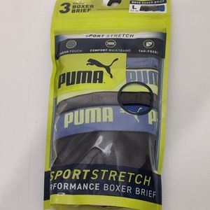 Boy's PUMA 3 pair Boxer Briefs Sports Stretch Premium Underwear